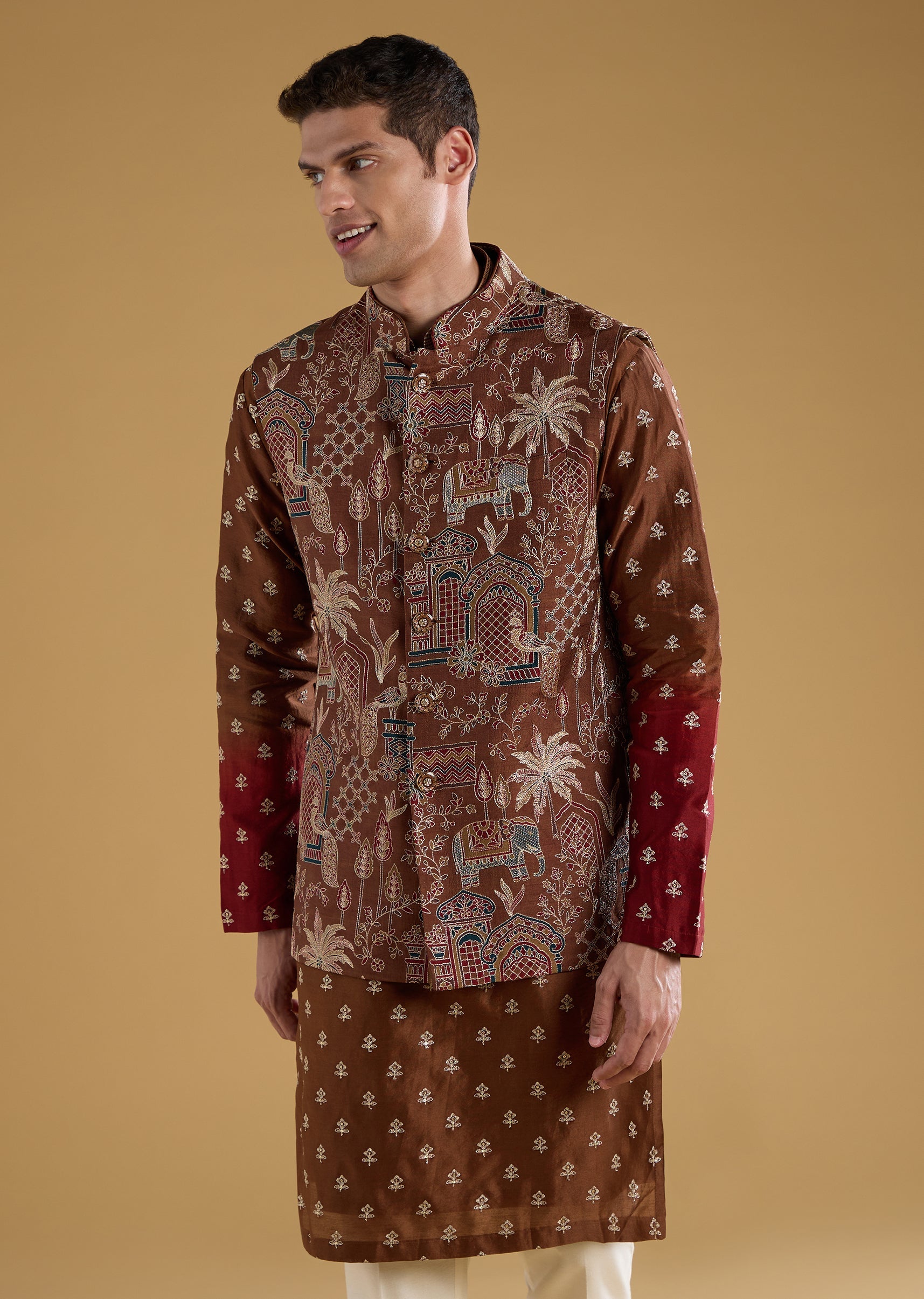 maroon-silk-thread-embroidered-jacket-and-kurta-set-sg367759-4 b773c797-8ece-4b56-9a95-2e25fa0a5529
