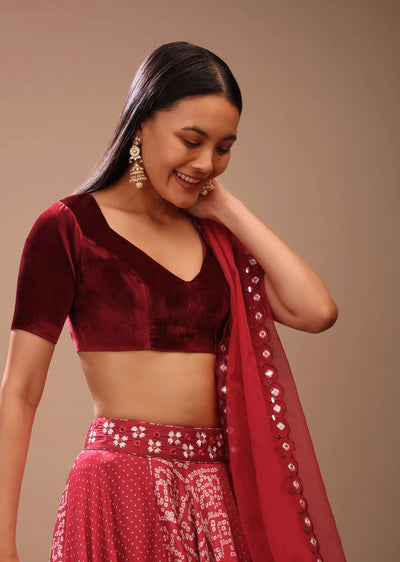 maroon blouse in-m001bltr05y-sg93827 1