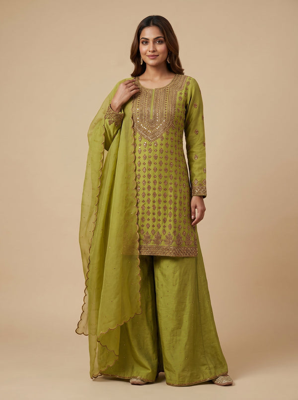 Mehendi Green Palazzo