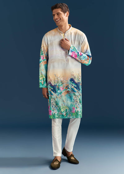 multicolour-silk-kurta-set-for-men-with-ombre-print-sg330222-1