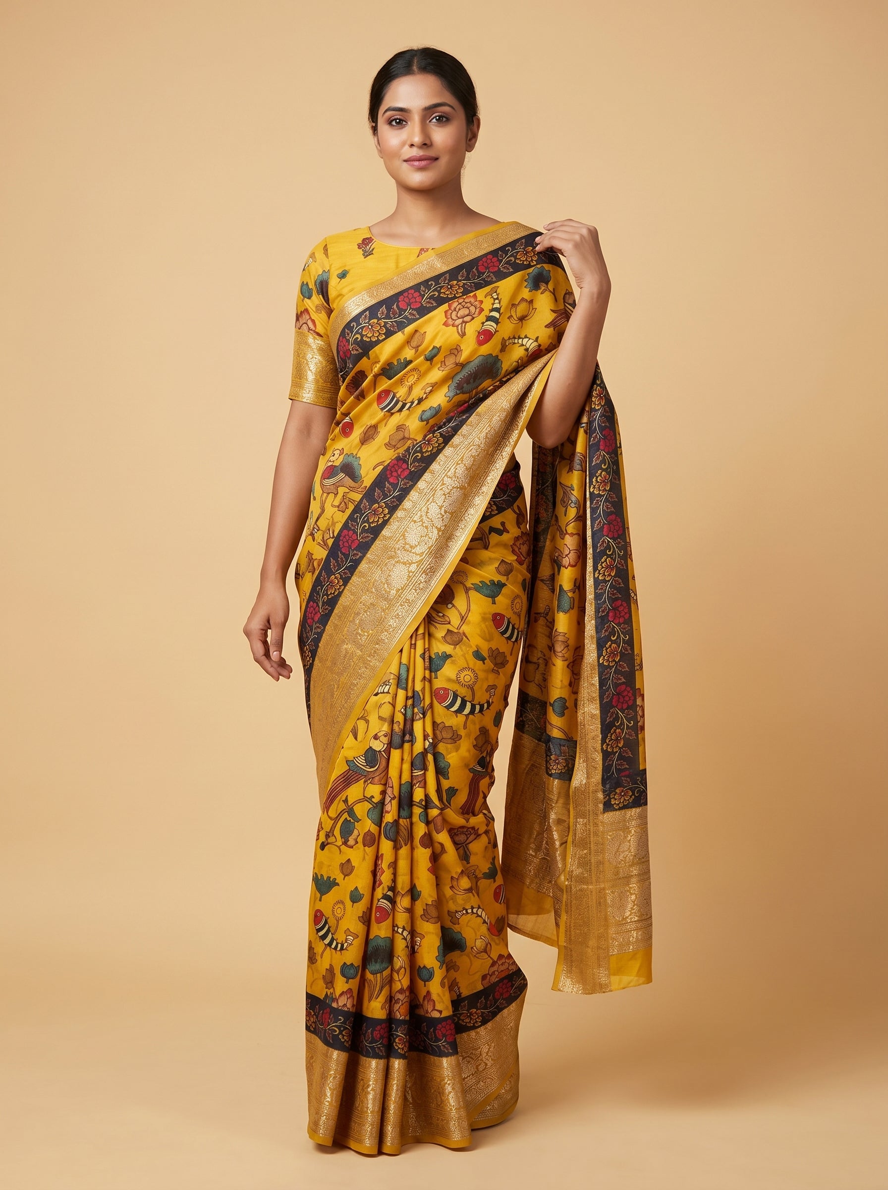 Musa Weave Buy Mustard Muse Weave | KALKI Fashion India
