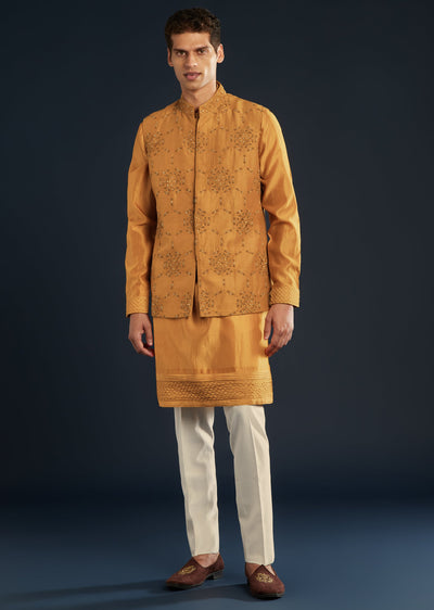 mustard-yellow-chanderi-jacket-kurta-set-with-dori-work-sg332348-1 06022c58-07f1-44b7-859c-decfcb03a5d4