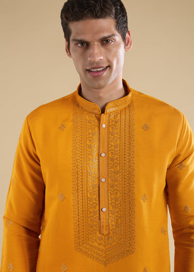 mustard-yellow-kurta-set-with-sequin-detail-sg371575-1 0983d059-12d2-4c48-8c0b-0343c56174b4