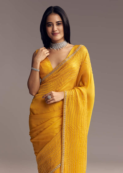 mustard-yellow-organza-saree-with-scallop-border-and-stone-work-sg317715-1