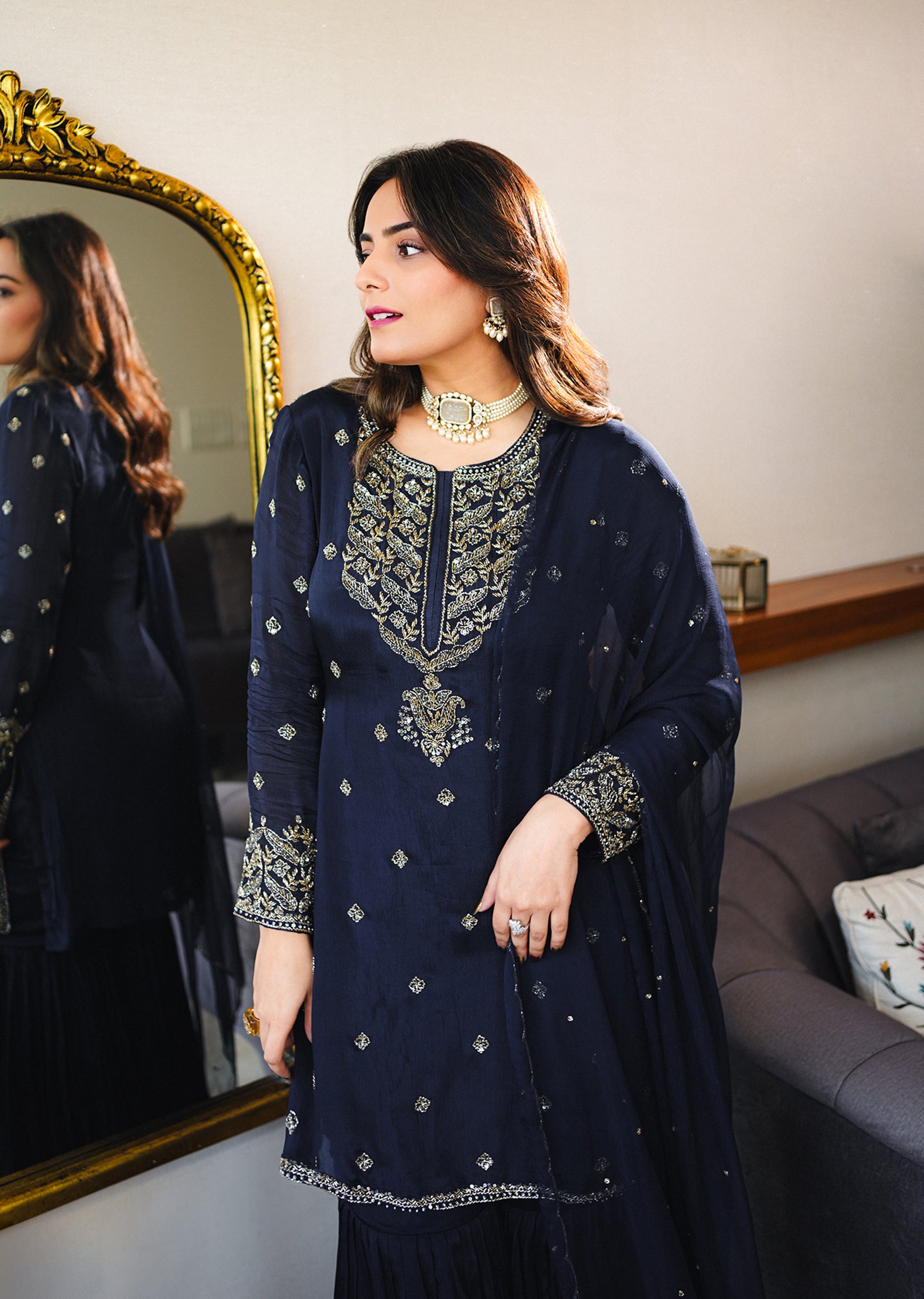 navy-blue-chinon-sharara-suit-with-cutdana-and-sequin-embroidered-kurta-sg290361-4