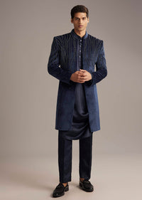 navy-blue-velvet-indo-western-set-for-men-with-beads-work-sg343972-1