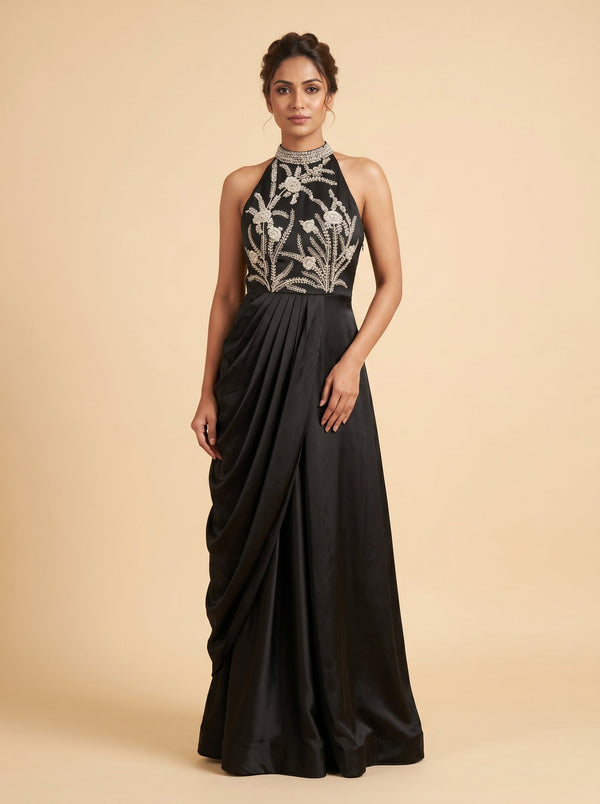 Midnight Black Anarkali