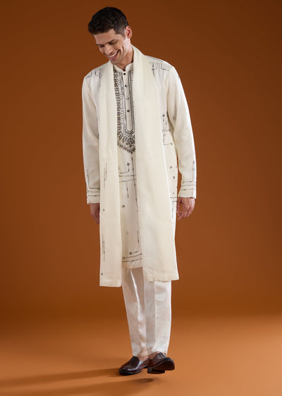 off-white-linen-mens-kurta-set-with-dupatta-sg332644-1 d9314746-1ae1-4162-8814-dc1b7515ef62