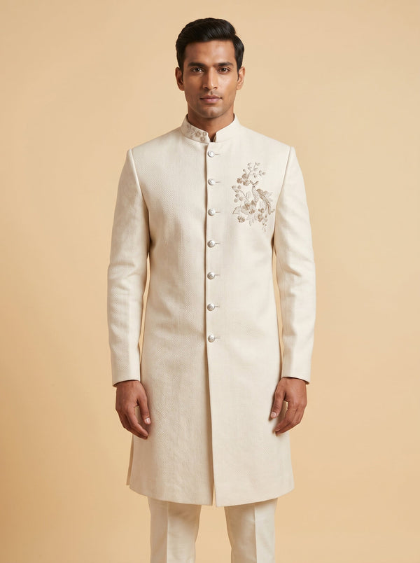 Off-white sherwani