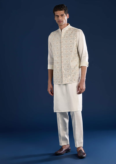 off-white-silk-jacket-kurta-set-with-mirror-work-sg322252-1 1