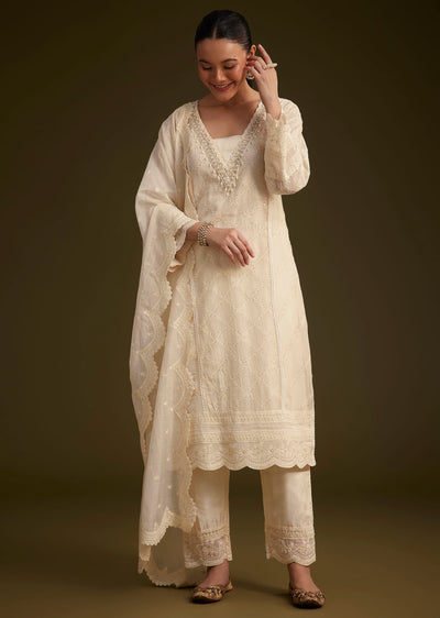 off white cotton kurta set with scallop dupatta-sg293258 6 3e0378c7-a4df-49b1-af1c-ebc013dbcb92