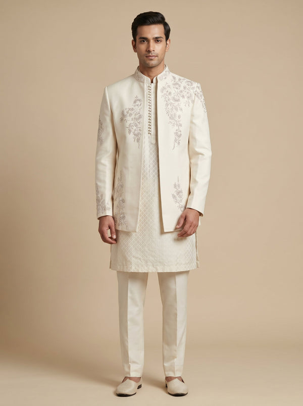 Offwhite Classic Jodhpuri Suit