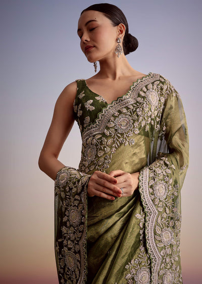 olive-green-tissue-saree-with-scallop-embroidered-border-sg222454-1