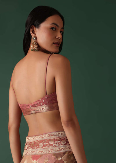 onion pink printed saree-sg170427 11