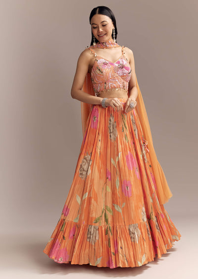 orange-crepe-bridesmaid-lehenga-with-multicolour-floral-print-sg344322-1