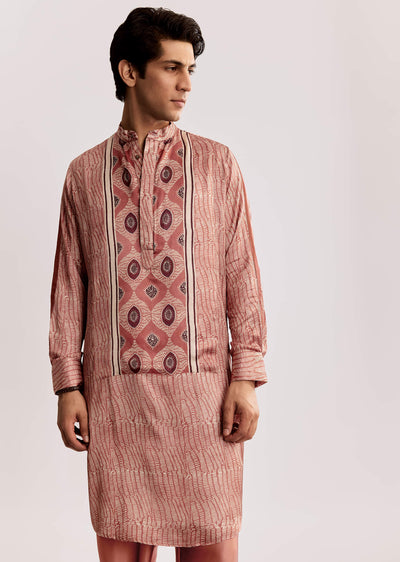 orange-silk-kurta-set-with-ajrakh-print-sg318143-1