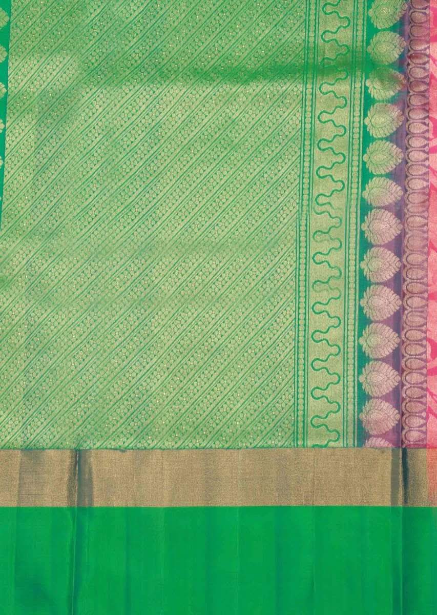 Orchid pink saree in lotus motif weave only on Kalki - KALKI Fashion India