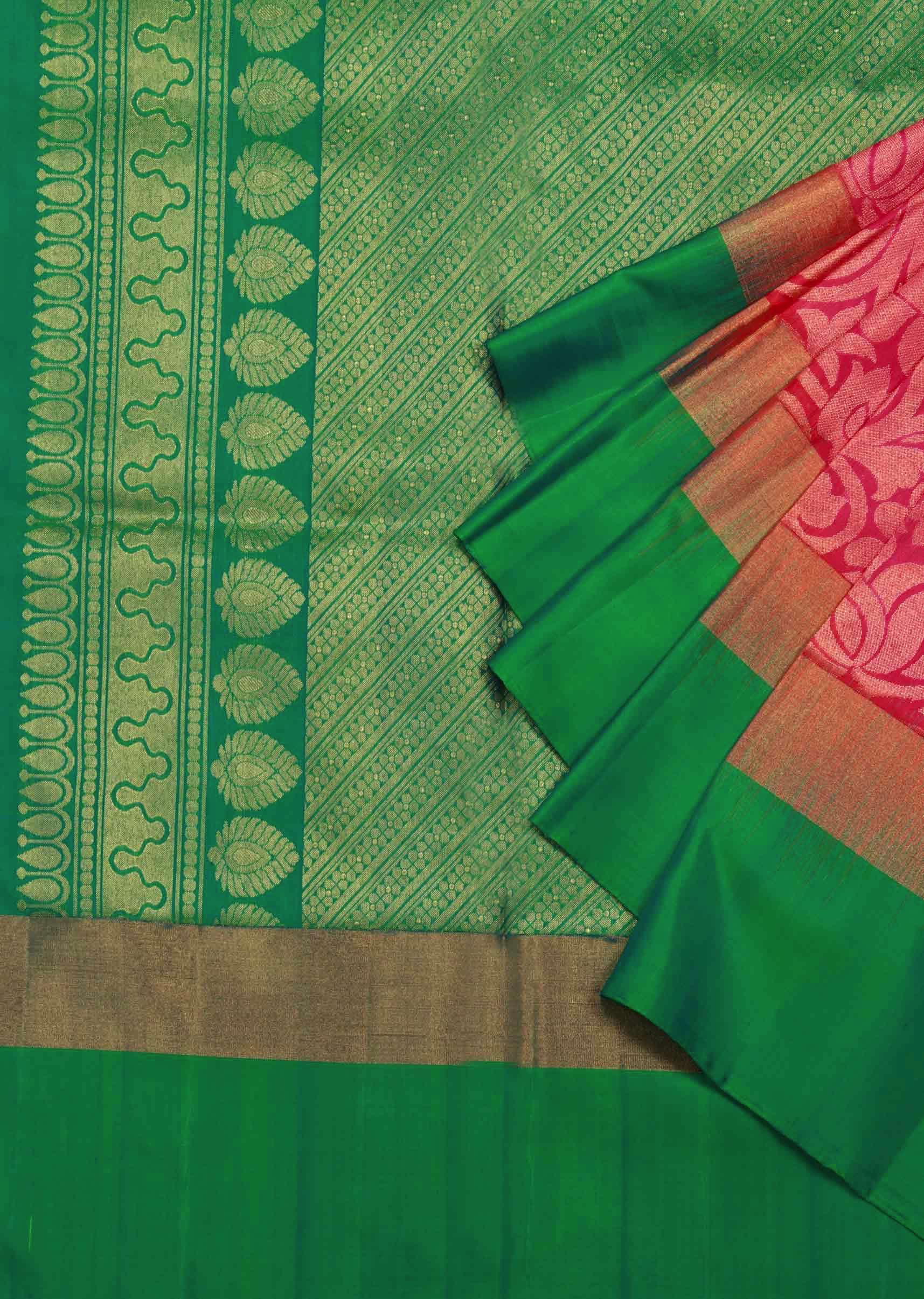 Orchid pink saree in lotus motif weave only on Kalki - KALKI Fashion India