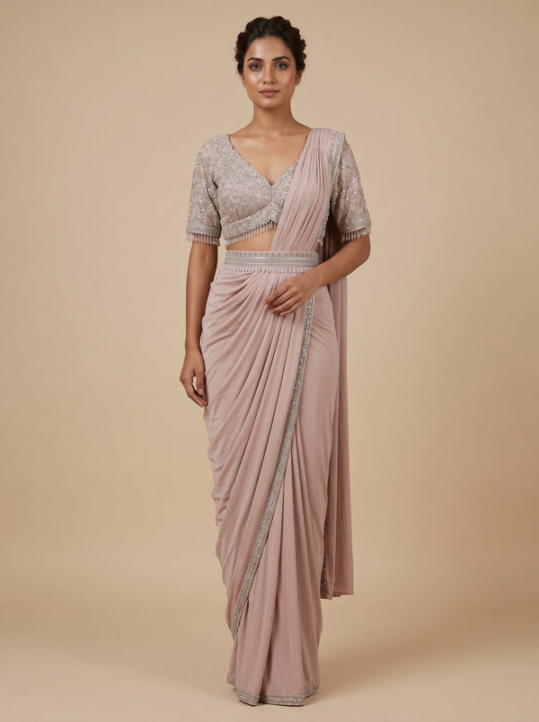 Peach Bloom Cape Set