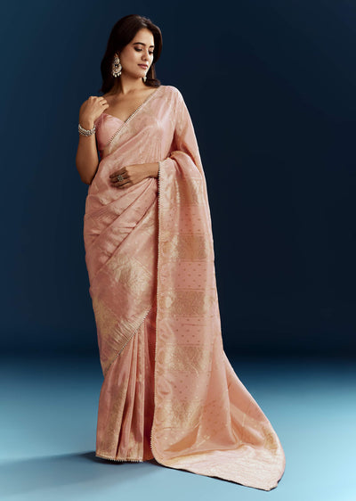 peach-dola-silk-brocade-saree-with-gota-patti-and-moti-embroidery-sg316227-2