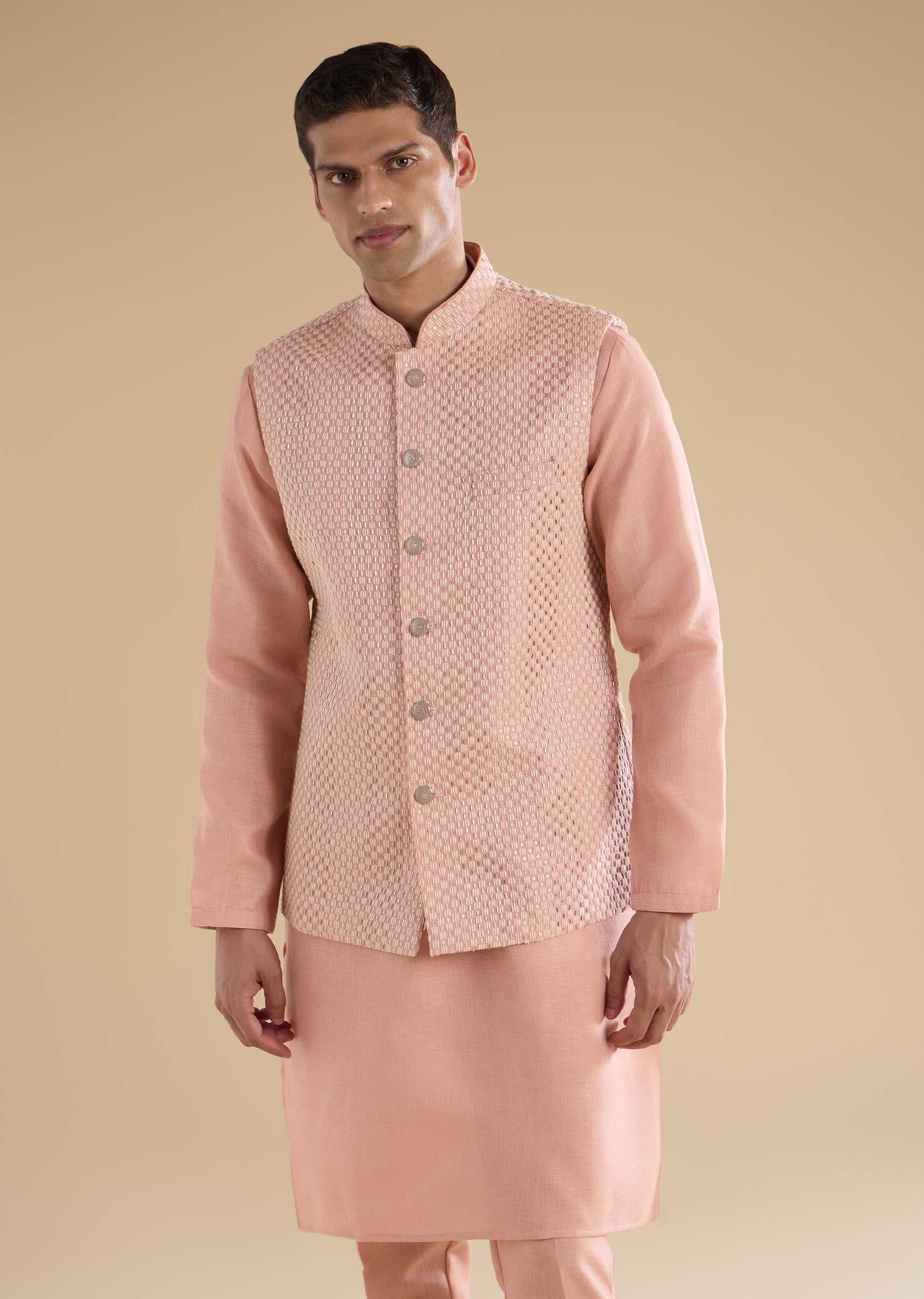 peach-embroidered-silk-kurta-jacket-set-sg370252-3 dd0a1f5e-5808-47b0-9d9f-e402c2e7767c