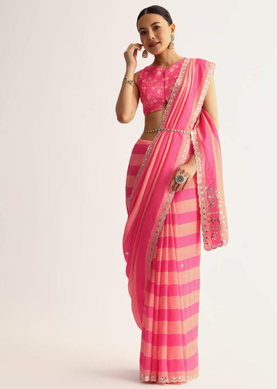 peach-pink-mirrorwork-cutdana-work-georgette-saree-sg316214-1