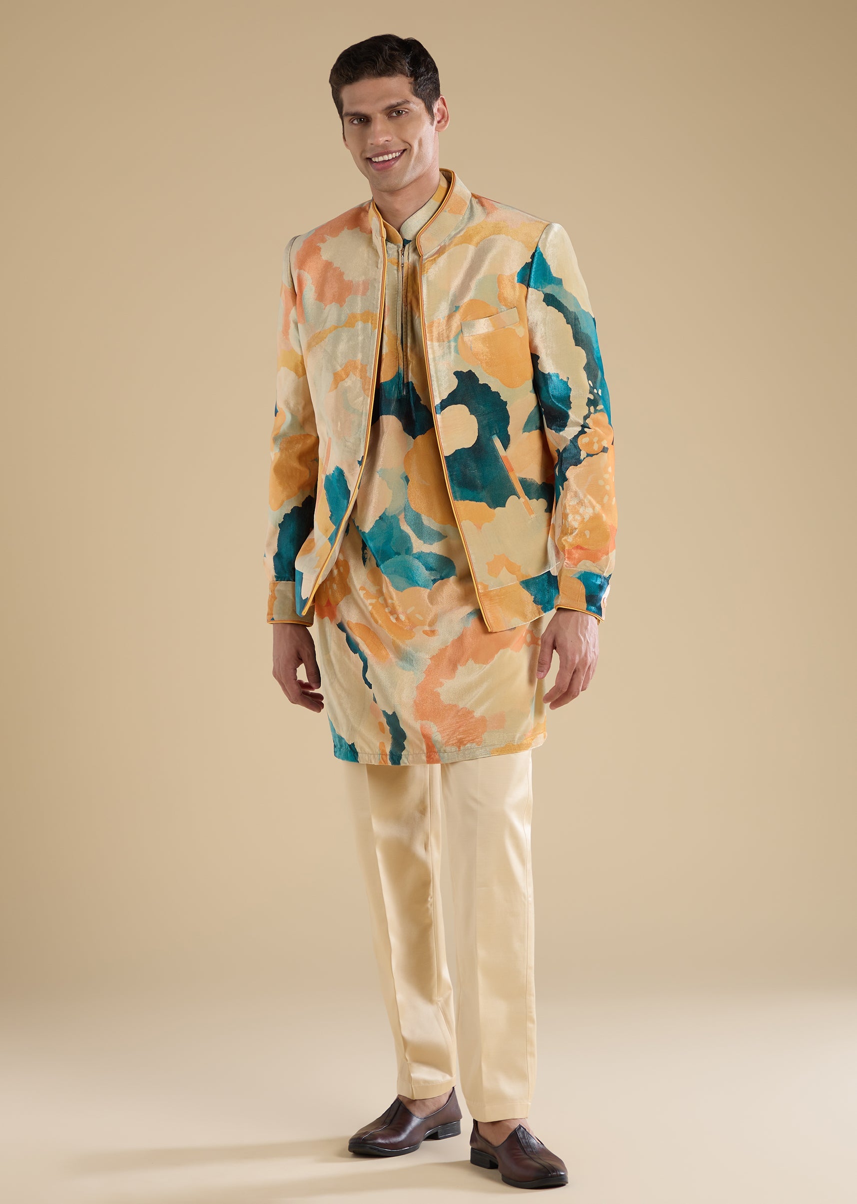 peach-velvet-jodhpuri-set-with-kurta-and-pants-sg332884-3 f4640722-f9d0-4676-9214-d838f2350db8