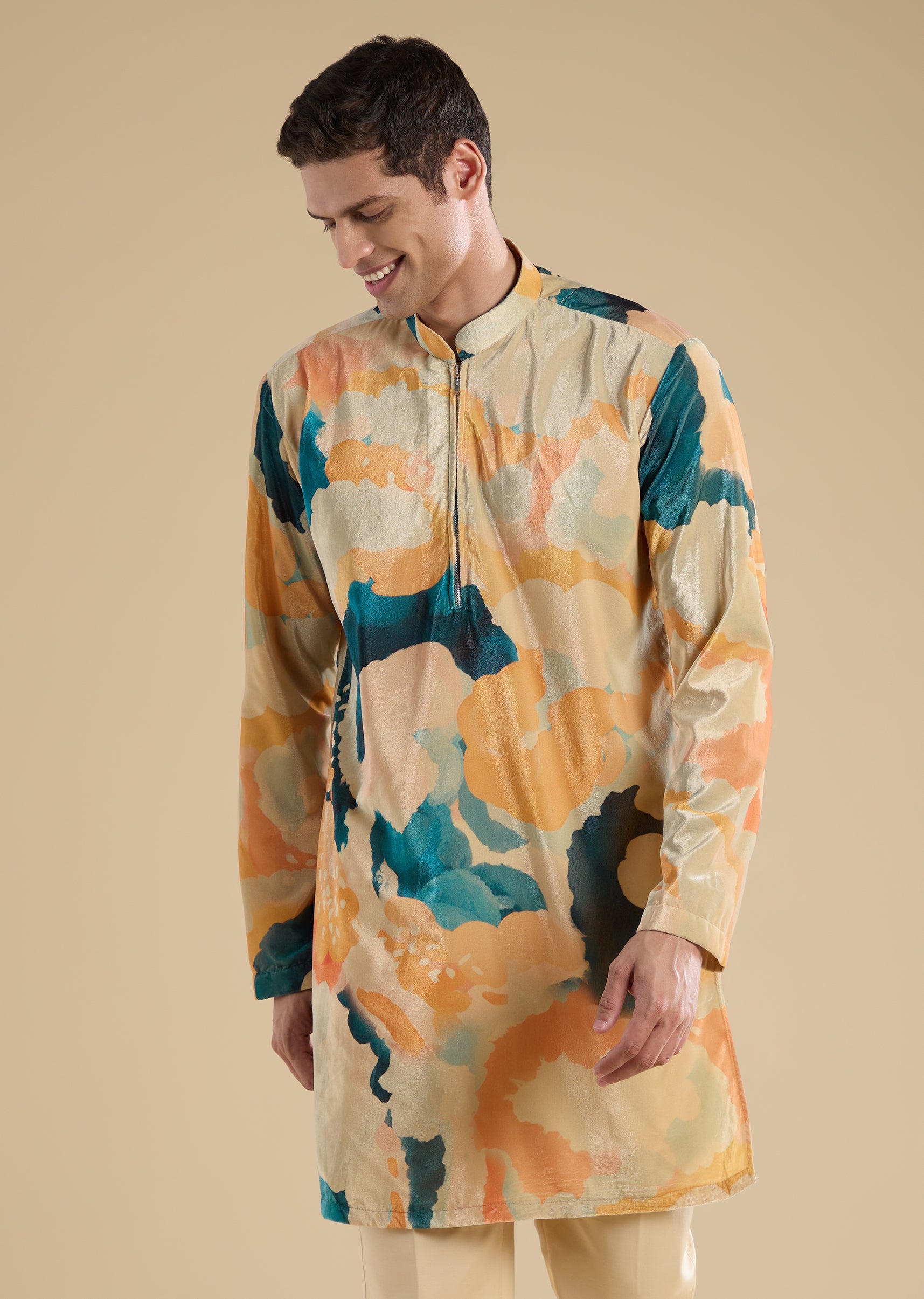 peach-velvet-jodhpuri-set-with-kurta-and-pants-sg332884-6 3cc4d0f0-1c0c-4086-9bf8-9c2eb8d6a1d2