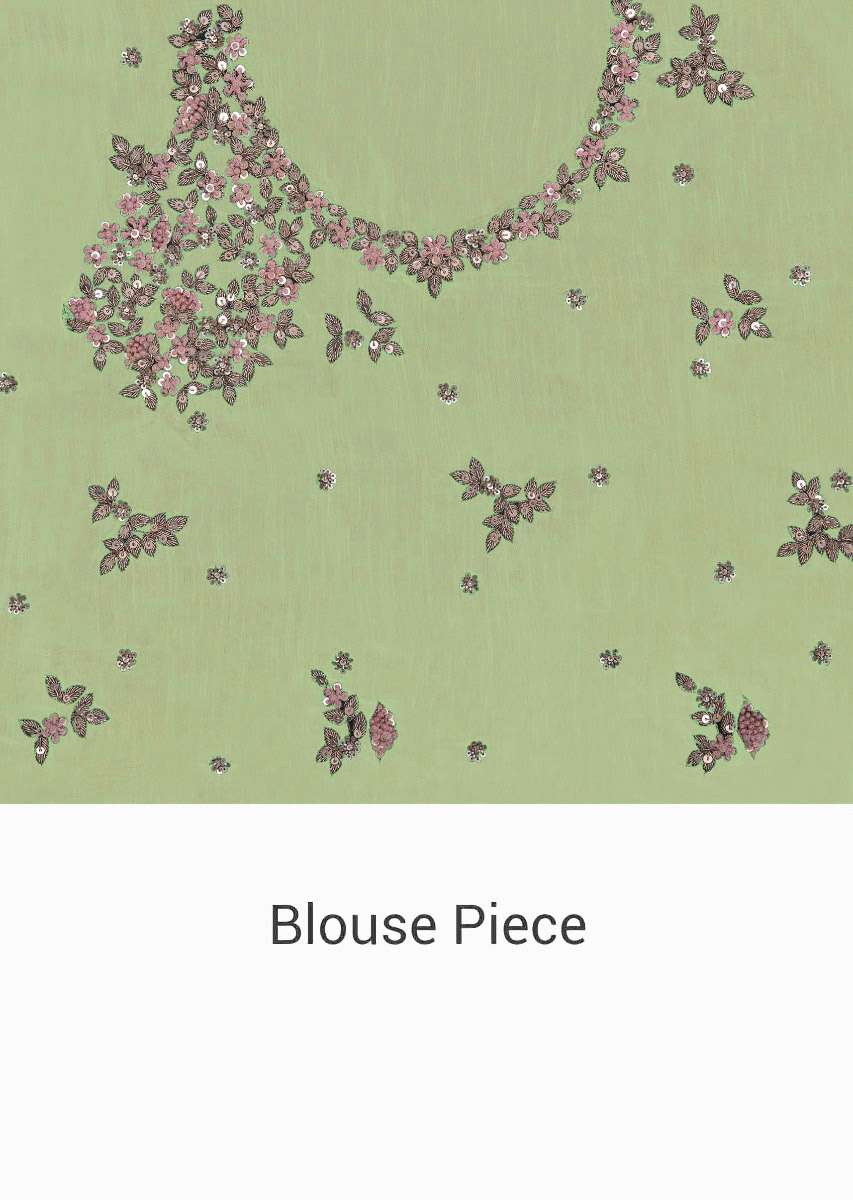 Peach saree features in tissue silk with sequin embroidery only on Kalki - KALKI Fashion India