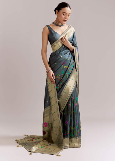 pencil-grey-dola-silk-woven-muniya-paithani-saree-with-zari-border-sg352310-1