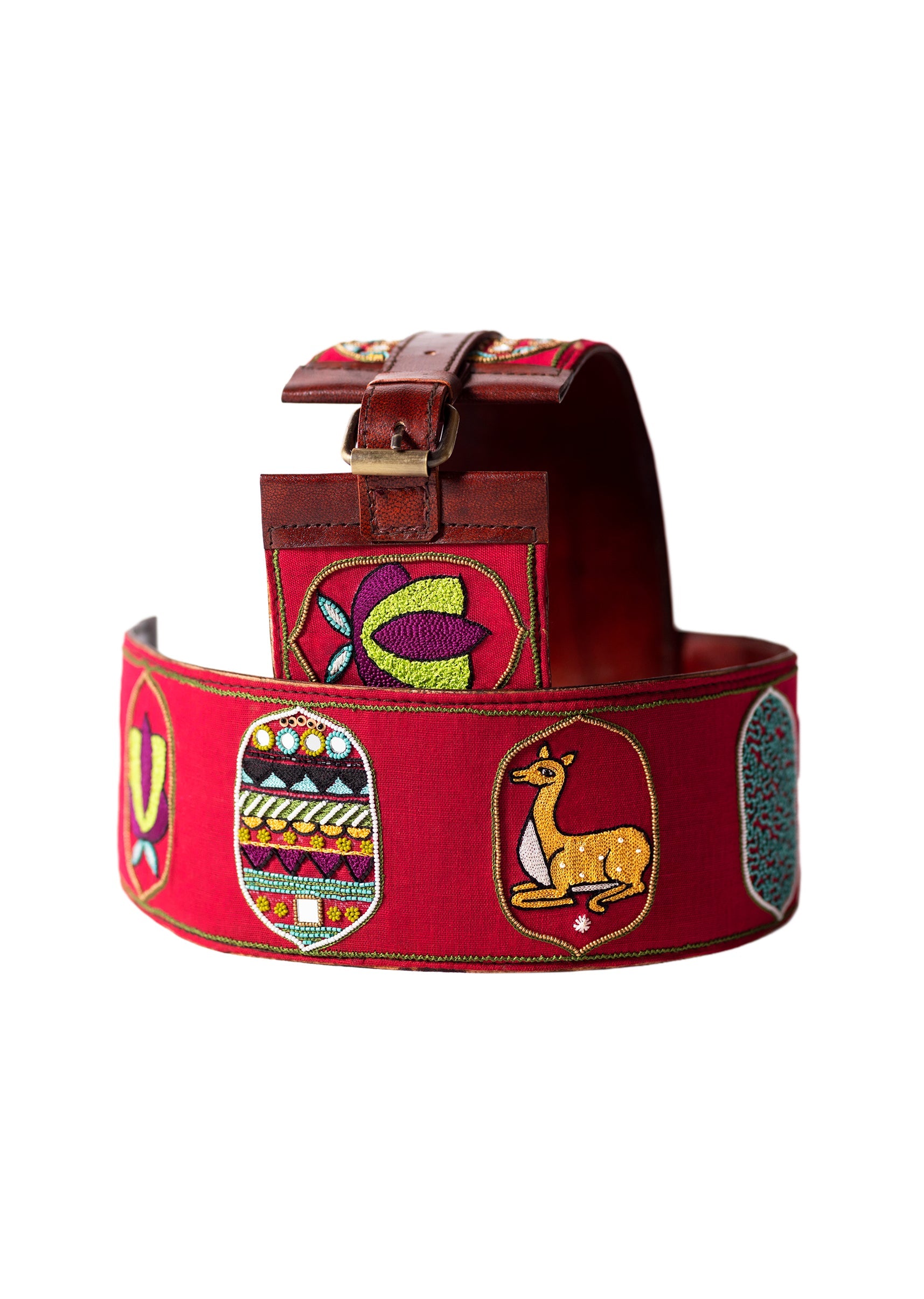 pink-and-yellow-embroidered-waist-belt-sg390875-3 c6b90f1f-887b-46e4-8a5e-2f6650d6cc75