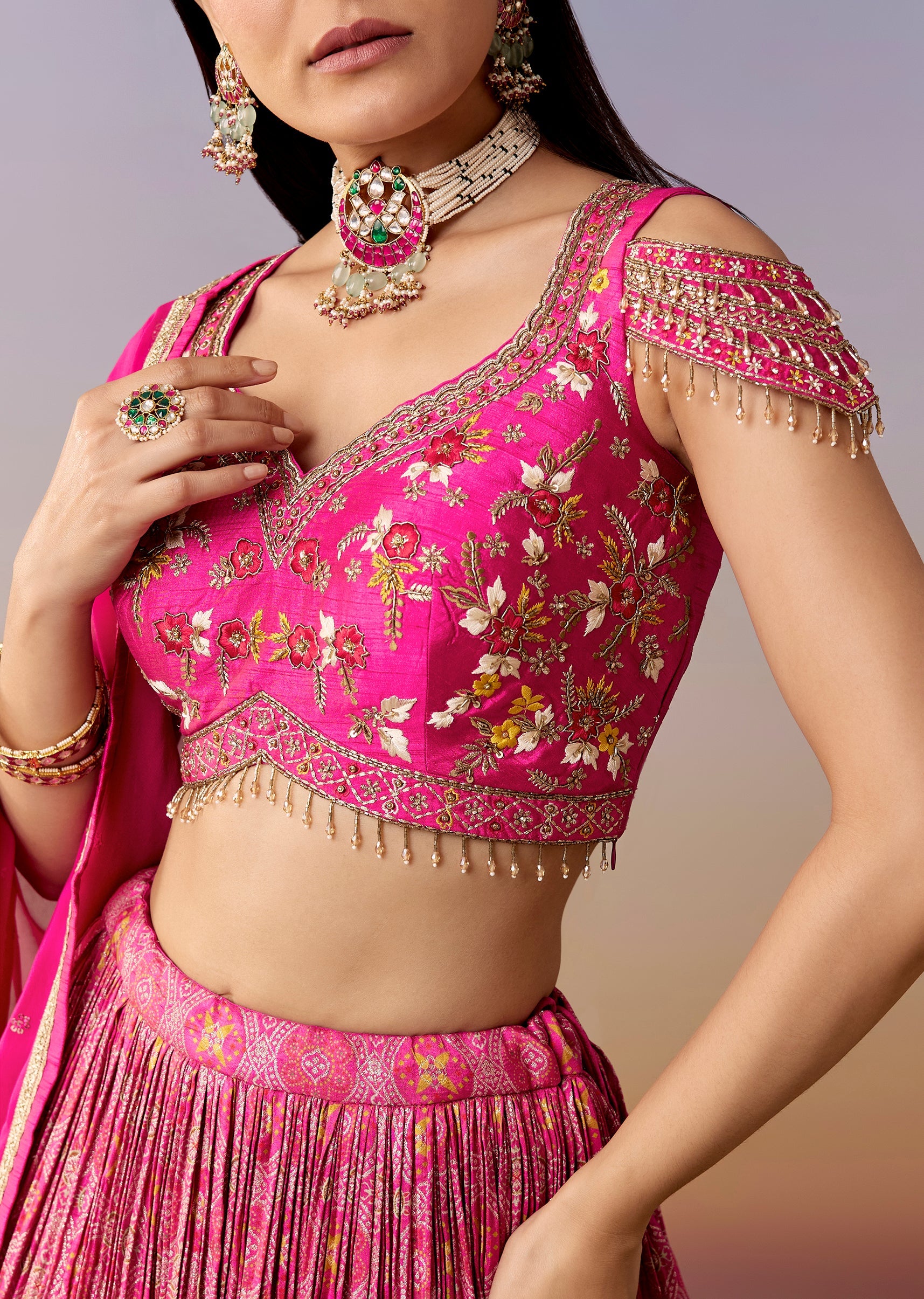 pink-cold-shoulder-printed-bridesmaid-lehenga-set-sg389646-3 f704c4cd-f770-4a1c-a0dc-da0fbc0ab7d8