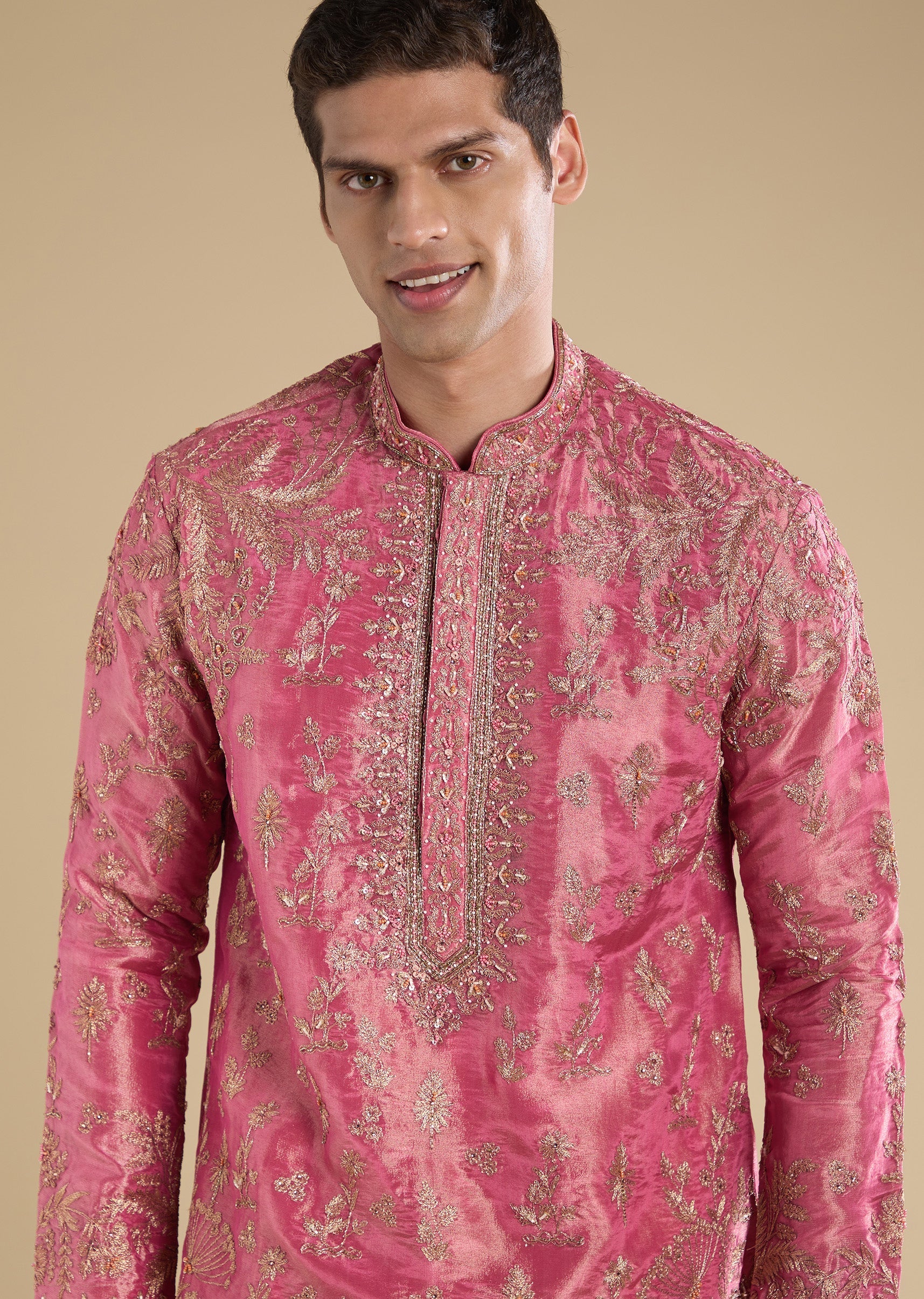 pink-embellished-tissue-kurta-set-with-pants-sg378499-2 6b3335a7-4754-4dfa-aef1-917546e53902