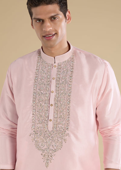 pink-embroidered-silk-kurta-set-sg369737-1 39ba8861-36f4-4c3b-b446-0c2560aa750b