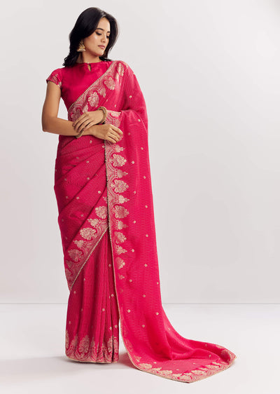 pink-georgette-lurex-saree-with-brocade-butti-and-gota-patti-border-sg316248-2