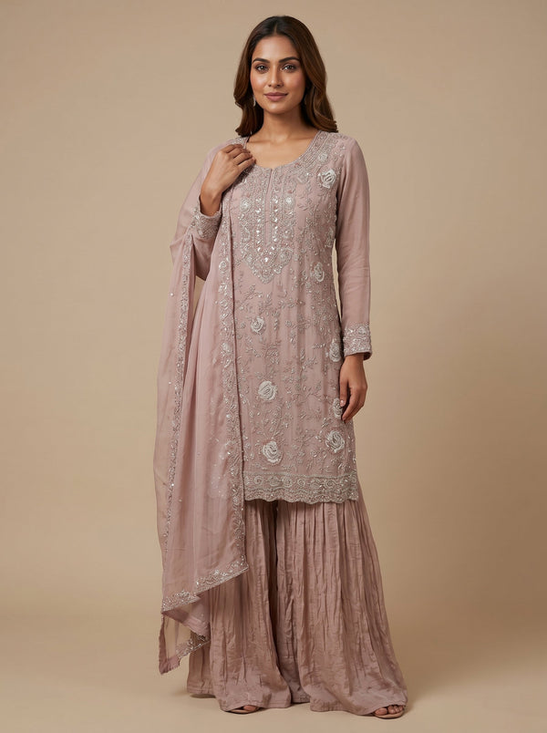 Pink Nectar Sharara Set
