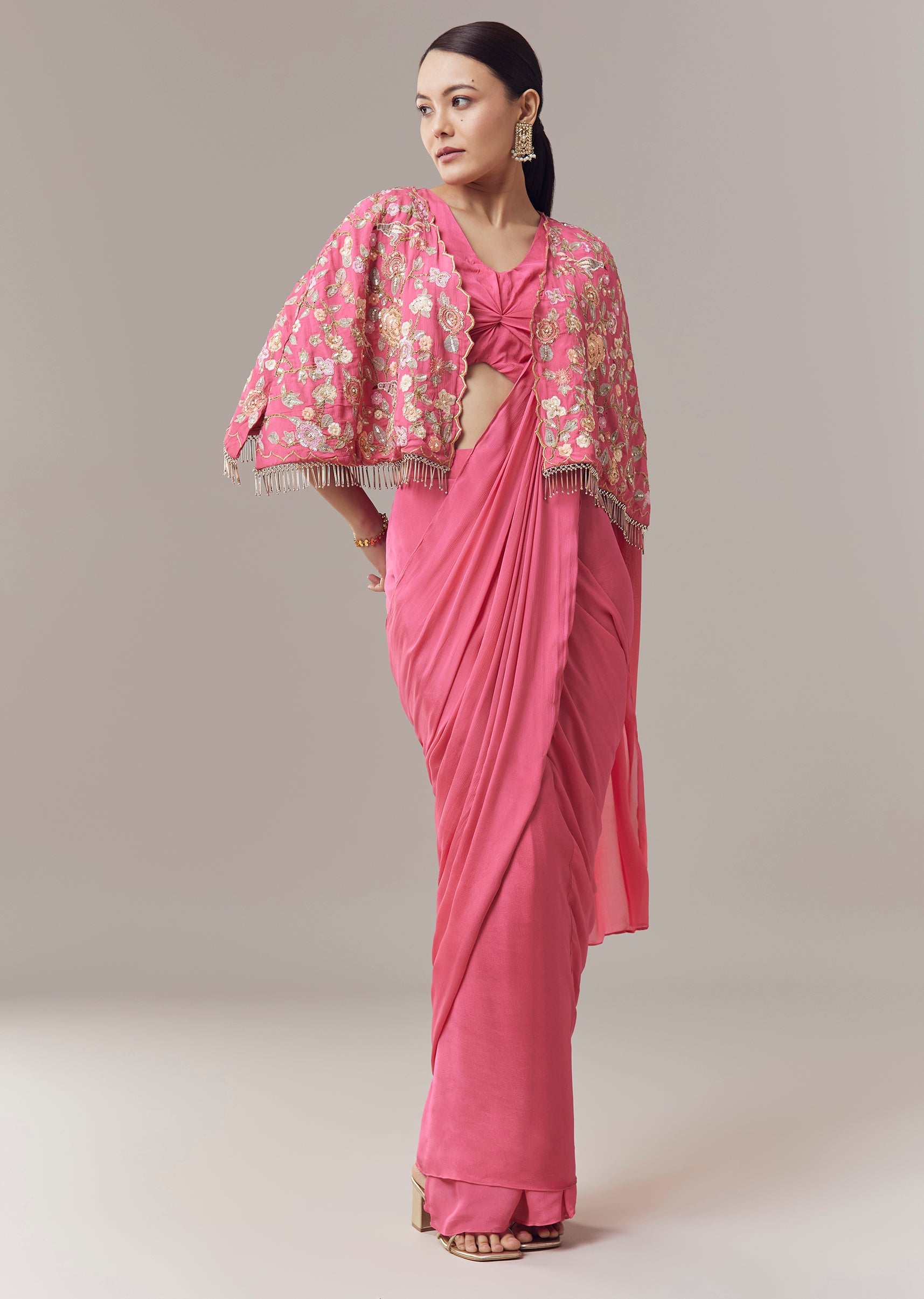 pink-ready-pleated-saree-with-cape-blouse-and-resham-and-sequins-work-sg218591-1 4ded7e65-1c61-4c7c-ad0b-2ef8e4c7292c