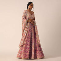pink lehenga set with sequin embellishments-sg188845 1