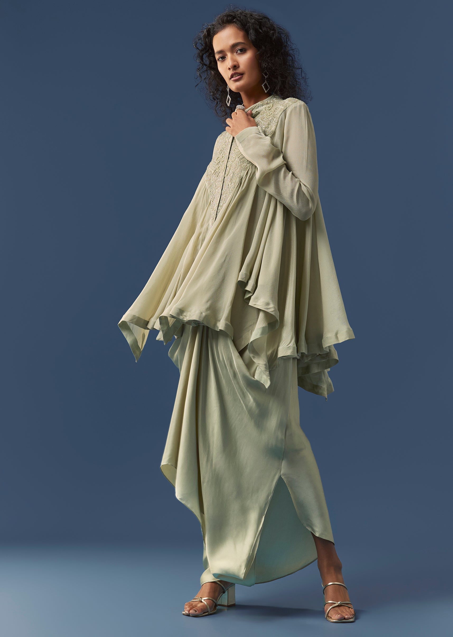 pista-green-embellished-cape-style-top-and-skirt-set-sg377546-4 fbbd8fcb-ff59-4785-b6c3-e11f61563394