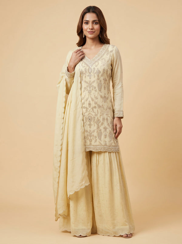 Primrose Yellow Palazzo Set