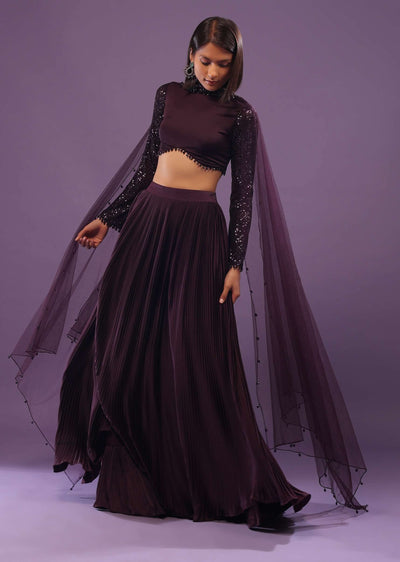 prune purple embroidered lehenga set-sg135173 2