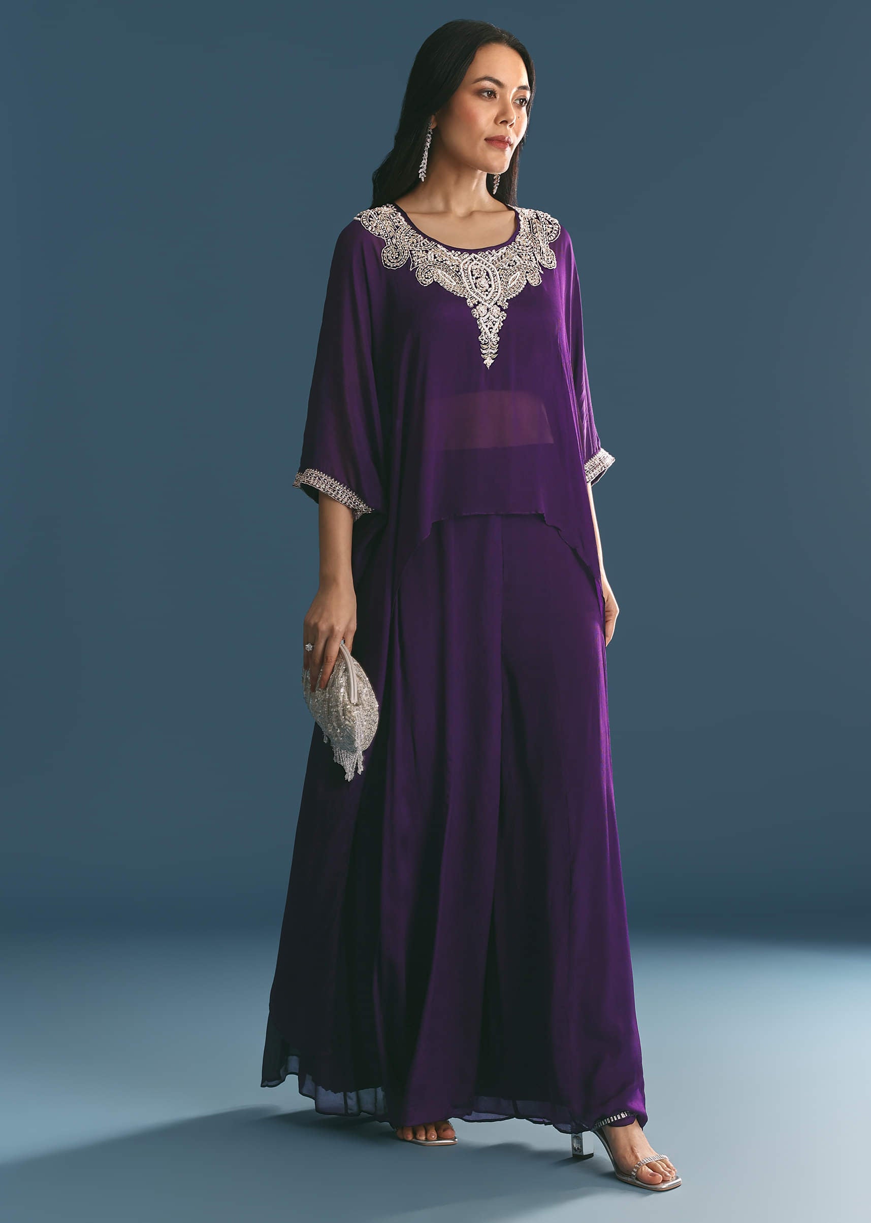 purple-chinon-embroidered-cape-suit-sg327032-1