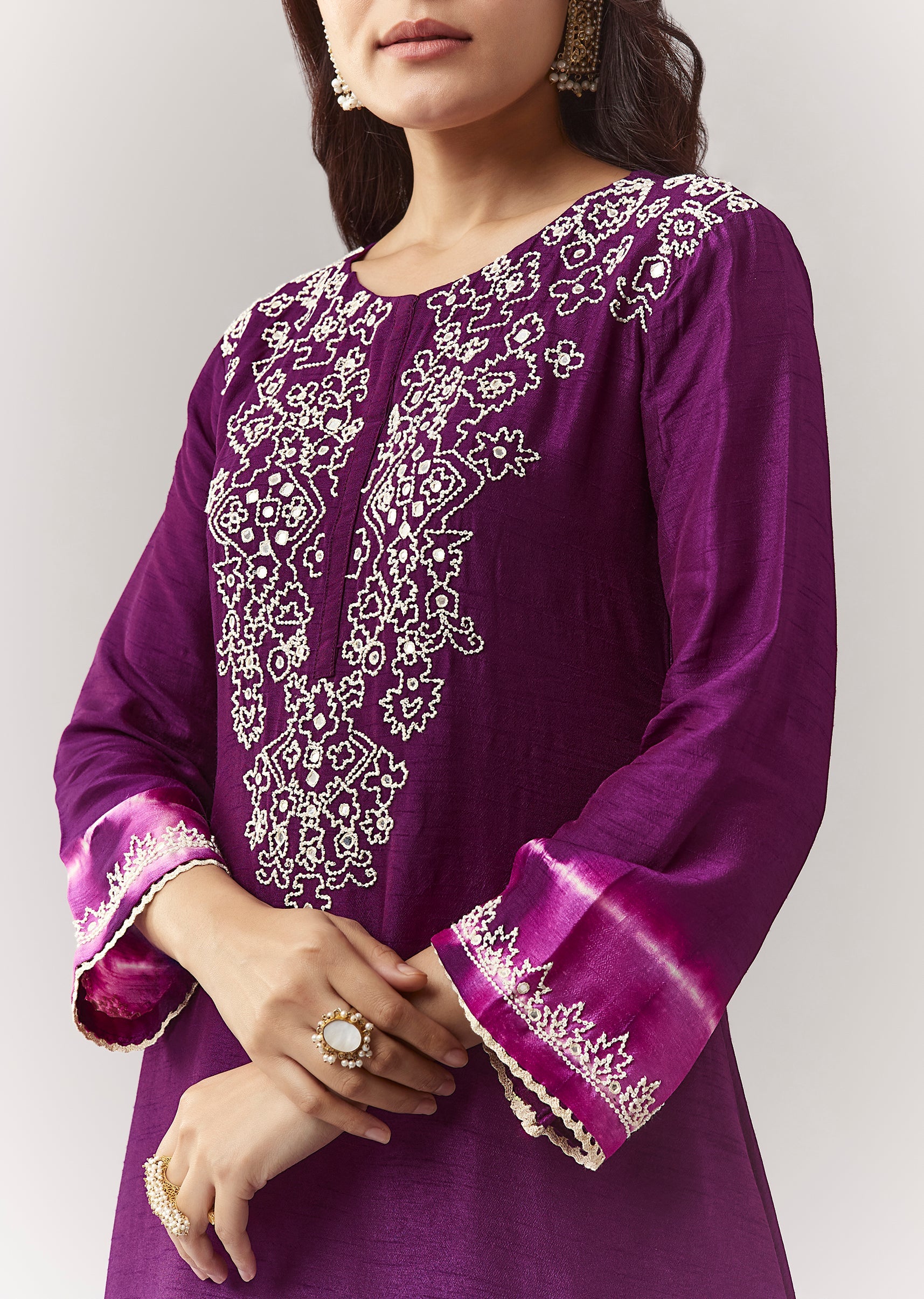 purple-moti-mirror-kurta-pant-coord-with-leheriya-border-sg383476-2 ed7f4610-b510-4e0e-92cf-243e7754b9c2