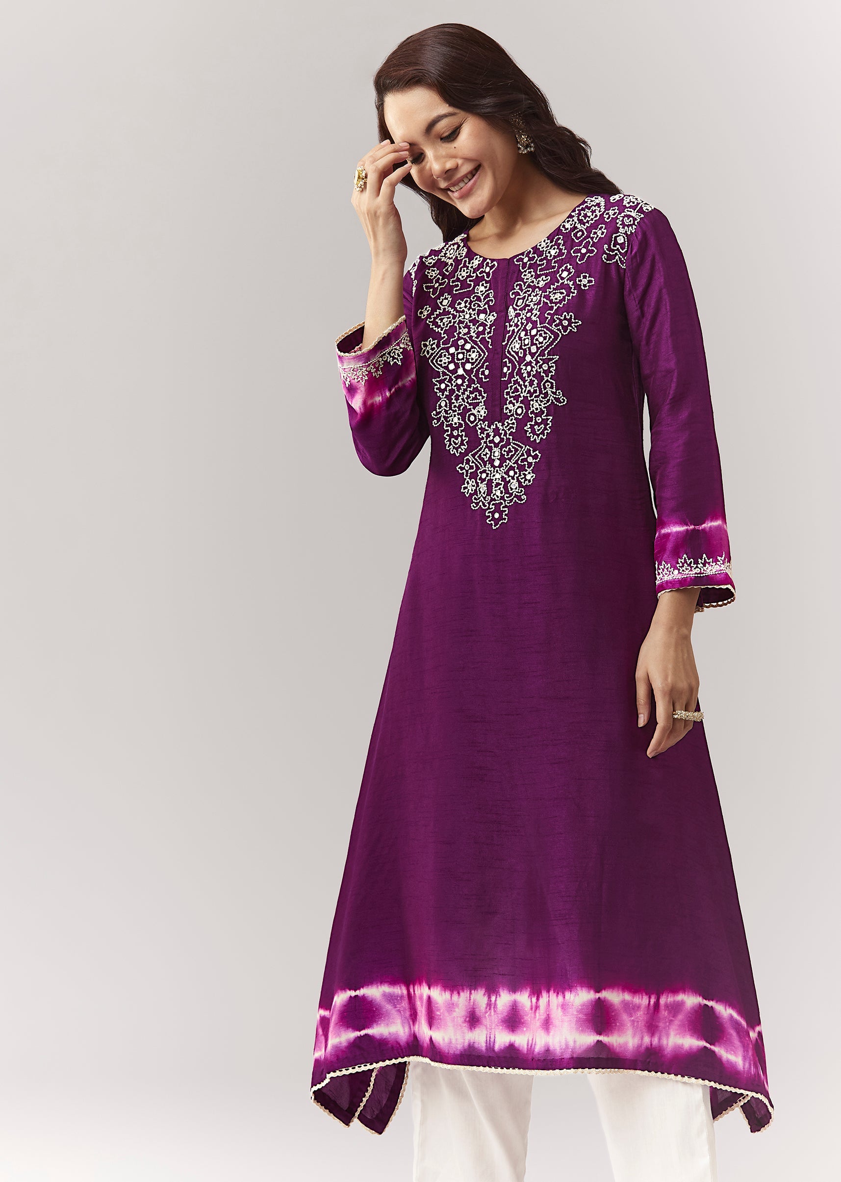 purple-moti-mirror-kurta-pant-coord-with-leheriya-border-sg383476-4 afb16f1e-cb6e-42cb-83fd-5ed389626611