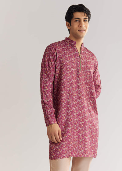 purple-pashmina-zipper-kurta-pant-set-sg302285-1 1