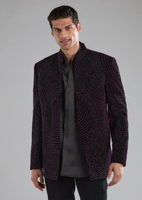 purple-velvet-jodhpuri-shirt-set-with-bead-work-sg333700-1