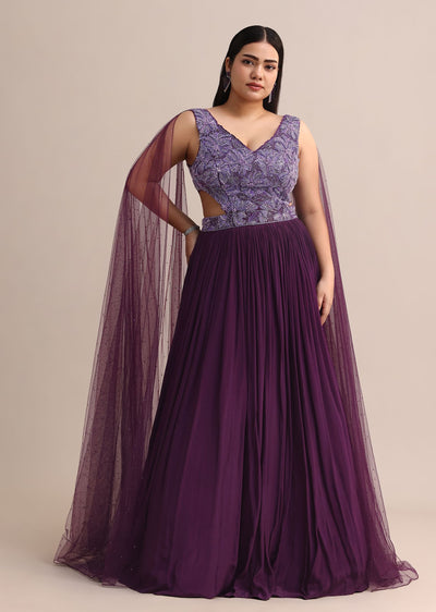 purple embroidered gown with-sg247079 1