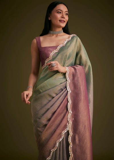 purple ombre tissue sequins saree with-sg284312 20