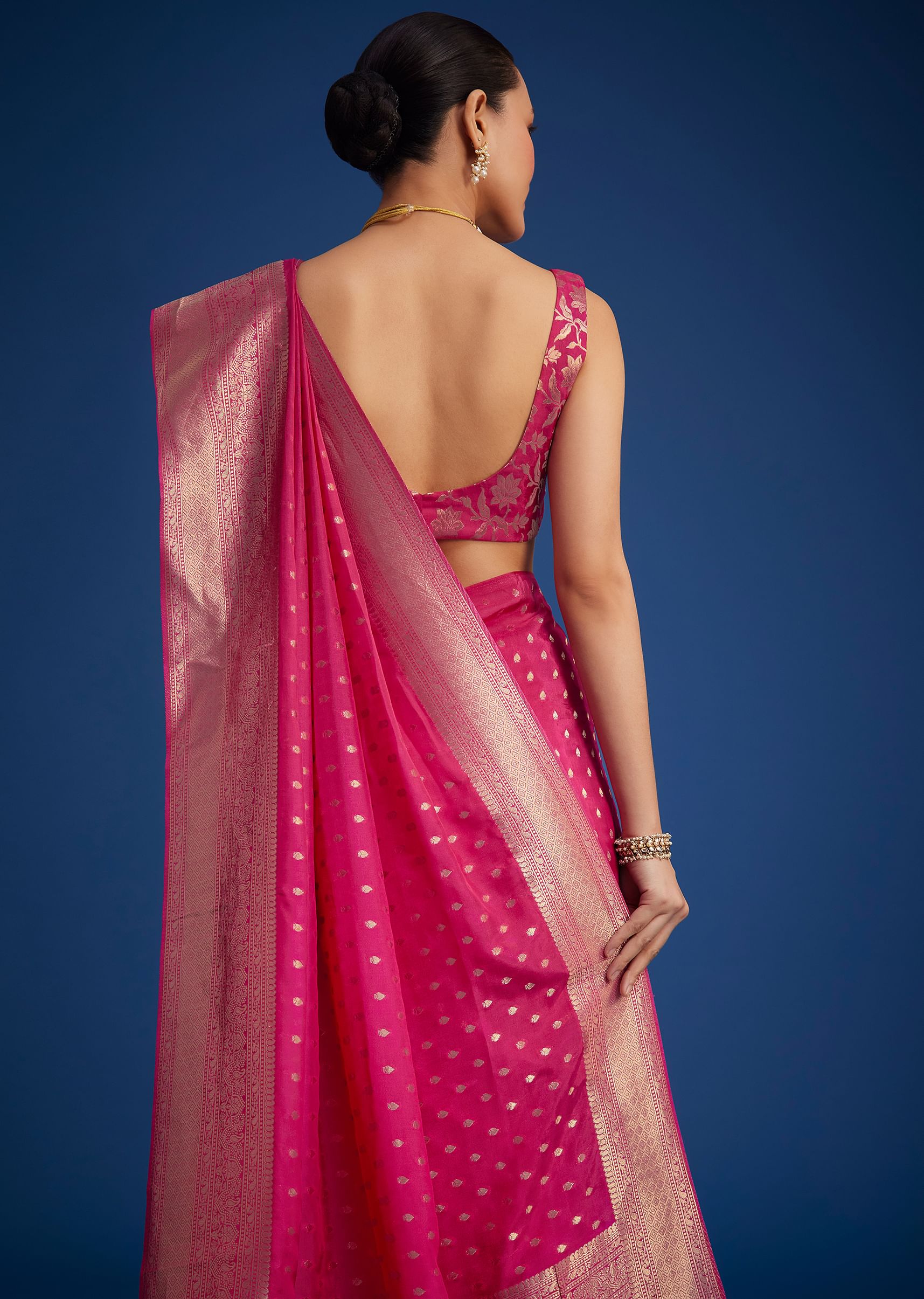 rani pink tissue silk saree with zari border-sg276481 5 30001320-5c52-4e53-b393-cb0e65662700