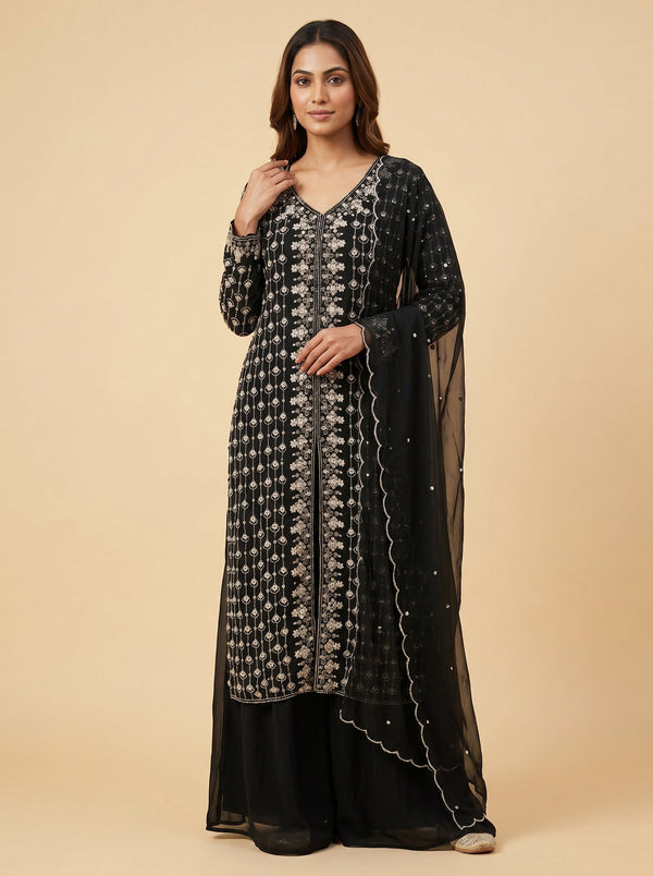 Raven Black Palazzo Set